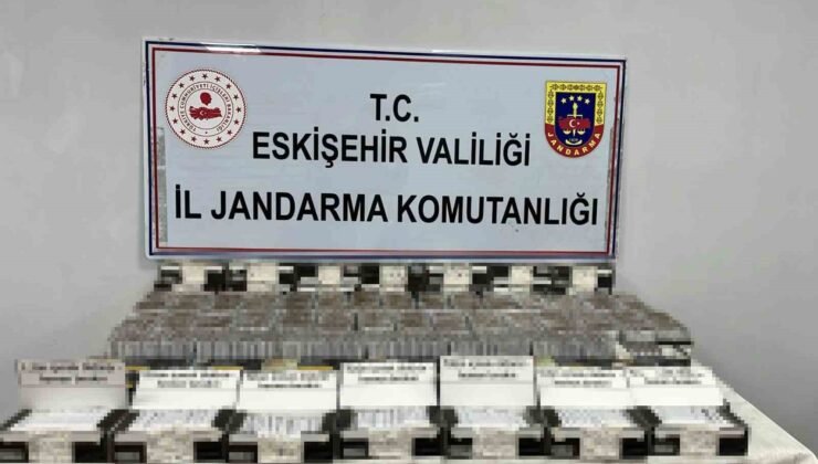 Jandarma 21 bin 240 adet içi doldurulmuş kaçak makaron ele geçirildi