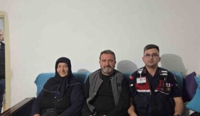 Jandarma ekiplerinden gaziye anlamlı ziyaret