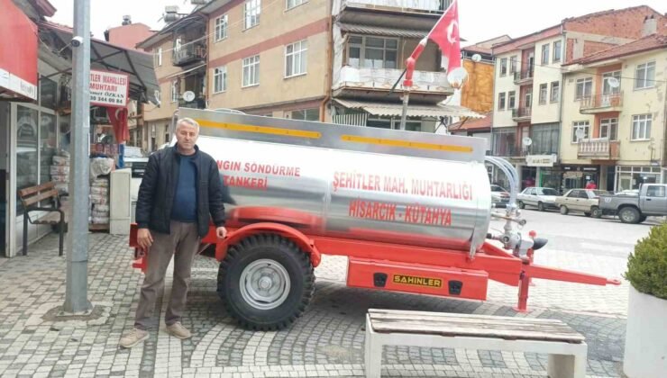 Kendi imkanları ile yangın söndürme tankeri satın aldılar