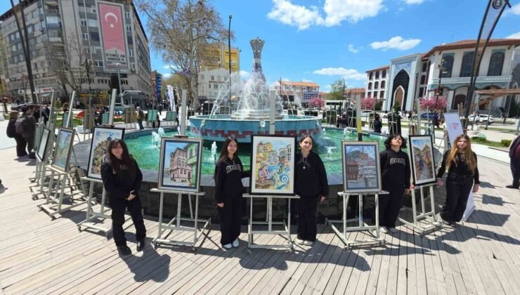 Kütahya ve Sakarya’dan öğrenciler aynı sergide buluştu