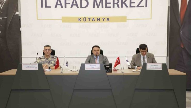 Kütahya’da afet hazırlıkları masaya yatırıldı