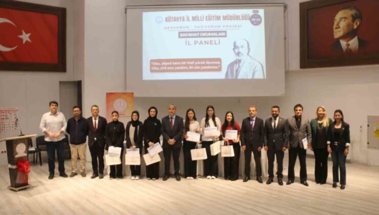 Kütahya’da “Okuyorum Yazıyorum: Safahat Okumaları” projesi il finali yapıldı