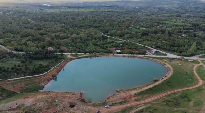 Kütahya’da yağış bereketi gölete yansıdı