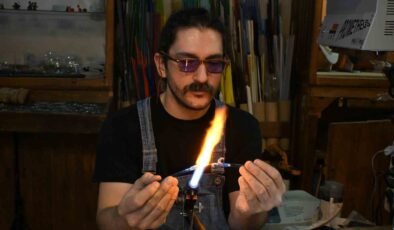 Murano’dan Eskişehir’e gelen camlar, burada birer sanat eserine dönüşüyor