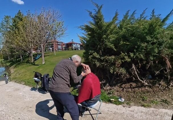 Porsuk Çayı manzaralı tıraş tepki çekti