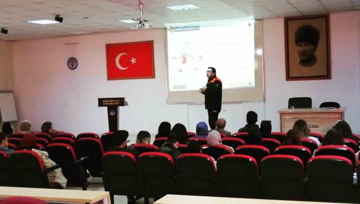 Şaphane MYO öğrencilerine KBRN farkındalık eğitimi