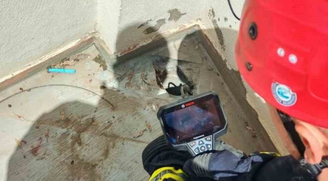Su borusuna düşen 3 yavru kedi itfaiye tarafından kurtarıldı