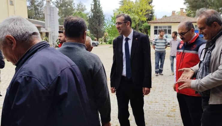 Uşak’ta tarımsal üretim ve kooperatifçilik için İnay köyünde saha incelemesi yapıldı