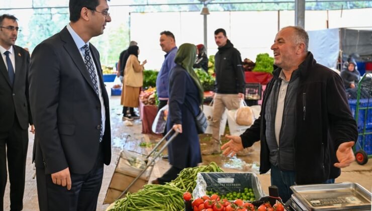 Vali Kartal, Sigorta Semt Pazarını ziyaret etti