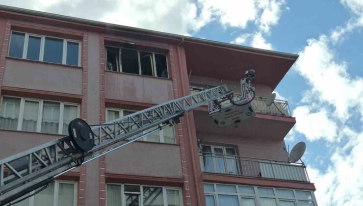 Yangında sürünerek kaçmaya çalışan kadının durumu ağır