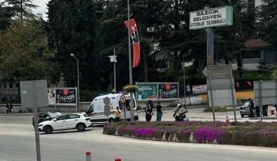 Yayaya çarpmamak için manevra yapınca hastanelik oldu