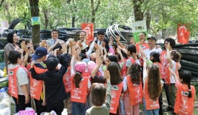 Başkan Kahveci, TEMA Vakfı Uygulama Bahçesi’nde öğrencilerle buluştu