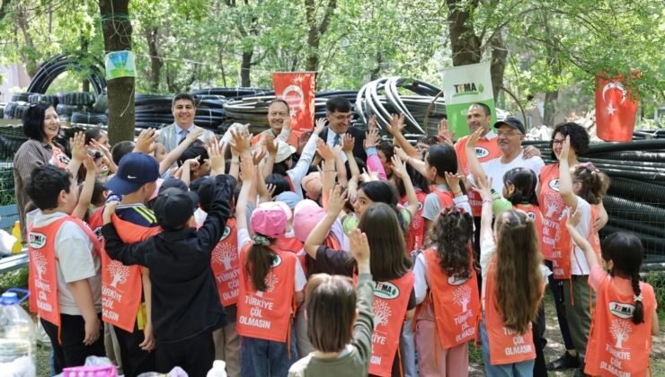 Başkan Kahveci, TEMA Vakfı Uygulama Bahçesi’nde öğrencilerle buluştu