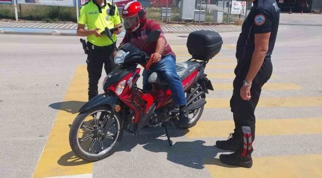Bilecik’te 310 motosiklet sürücüsü kontrol edildi