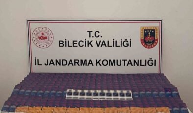 Bilecik’te 9 bin 900 adet doldurulmuş makaron ele geçirildi