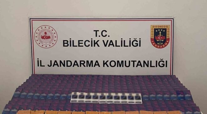 Bilecik’te 9 bin 900 adet doldurulmuş makaron ele geçirildi