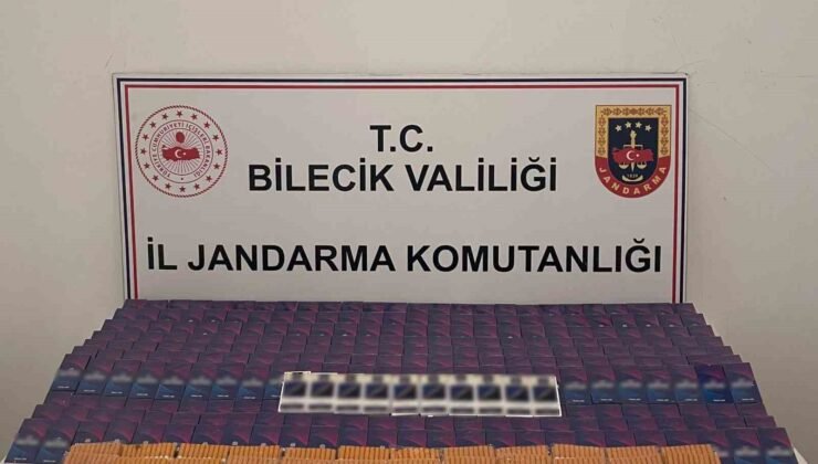 Bilecik’te 9 bin 900 adet doldurulmuş makaron ele geçirildi