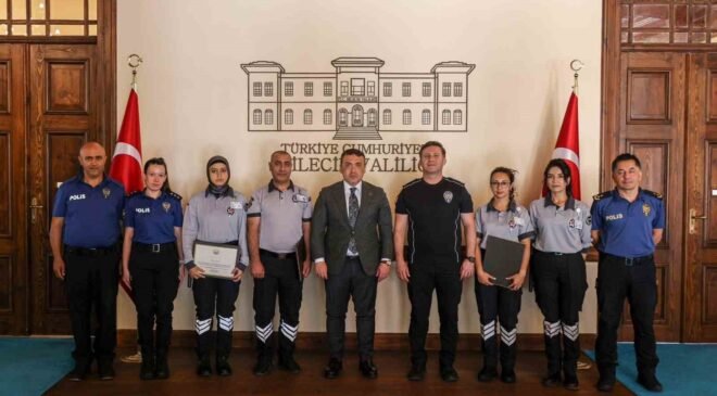 Bilecik’te özel güvenlik personellerine başarı belgesi