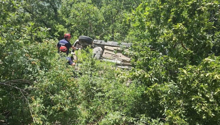 Bilecik’te sürücü ormanlık alana uçtu: 1 yaralı