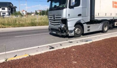 Bolvadin’de trafik kazası: 1 yaralı