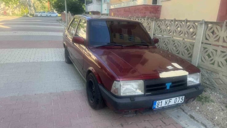 Çalıntı otomobil devriye ekiplerinden kaçamadı