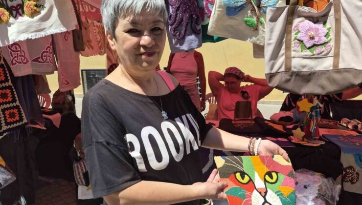 Emekli kadınların el emeği göz nuru ürünleri ekonomiye dönüşüyor