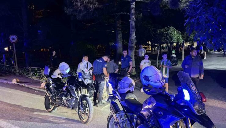 Eskişehir’de parkta alkol alan şahıslar arasında kavga
