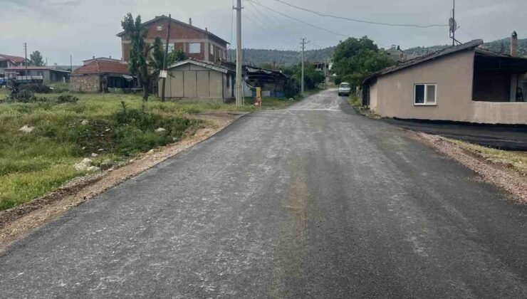 Gediz’in Aşıkpaşa ve Yeşilova köylerinde sıcak asfalt sevinci