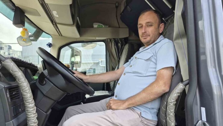 Genç tır şöförünün meslek aşkı