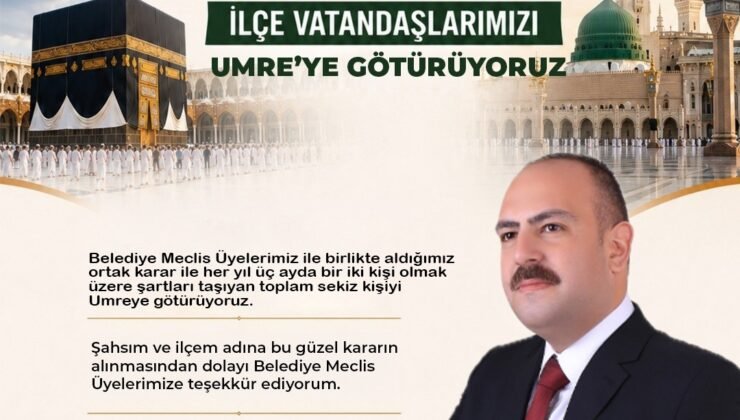 İnönü Belediyesi, her yıl 8 kişiyi Umre’ye götürecek