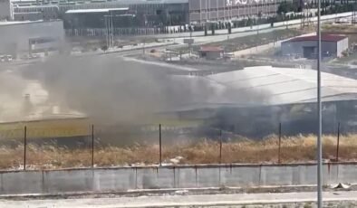 Kütahya 30 Ağustos OSB’de çömlek fabrikasında yangın paniği
