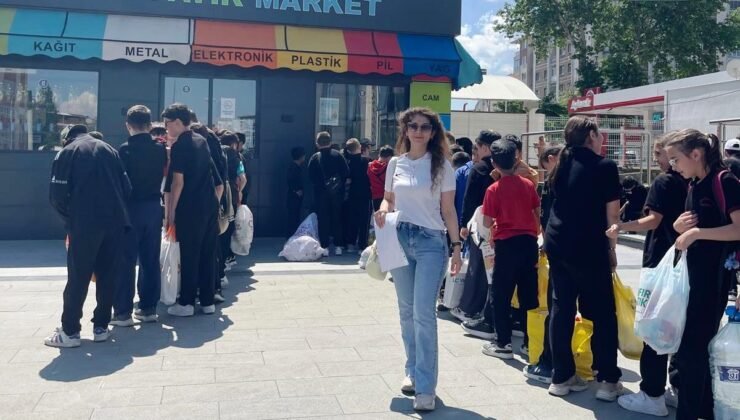 Kütahya Ahteri İmam Hatip Ortaokulu’ndan Sıfır Atık projesine anlamlı destek