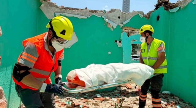 Kütahya OSB Arama Kurtarma Ekibi, AFAD tatbikatında başarıyla görev aldı
