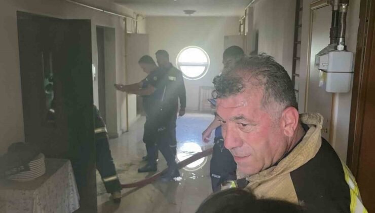 Kütahya’da apartmanda yangın paniği: 2 kişi dumandan etkilendi