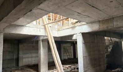 Kütahya’da inşaatta iskele çöktü: 4 işçi yaralandı