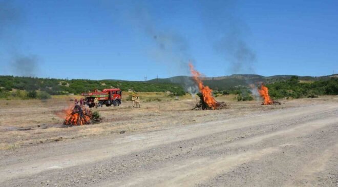 Kütahya’da orman yangını tatbikatı