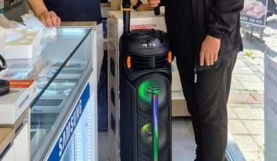 Muhtardan mahalle sakinlerine ücretsiz ses sistemi hizmeti