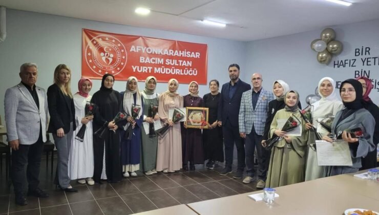 Öğrenci yurdundaki ’Kur’an’ı Kerim ve Hafızlık Kursu’ programı sona erdi
