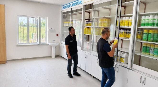 Şuhut’ta ilaç ve gübre bayilerine yönelik denetim