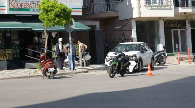 Tavşanlı’da otomobil ile motosiklet çarpıştı: 1 yaralı