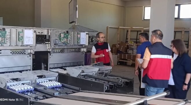 Tavşanlı’da yumurta paketlemede yeni dönem