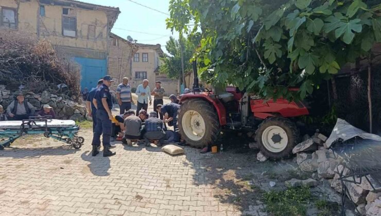 Traktörden düşen sürücü hayatını kaybetti