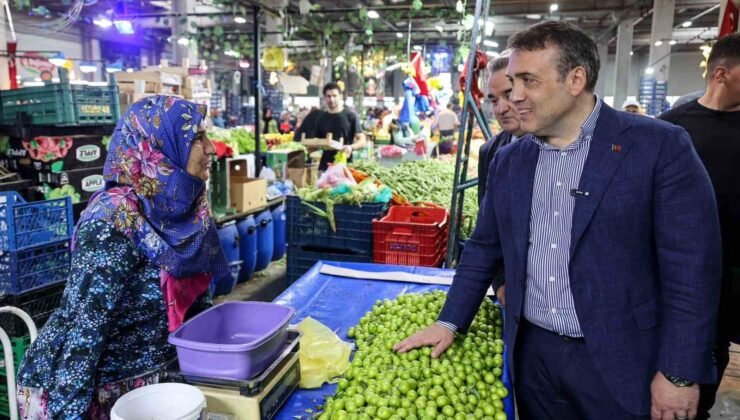 Vali Sözer, pazar esnafı ve vatandaşlarla bir araya geldi