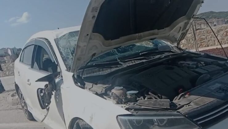 Virajı alamayan otomobil takla attı: 1 yaralı