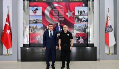 Yargıtay’a atanan Başsavcı Karakülah’tan Emniyet Müdürü Yılmaz’a veda ziyareti