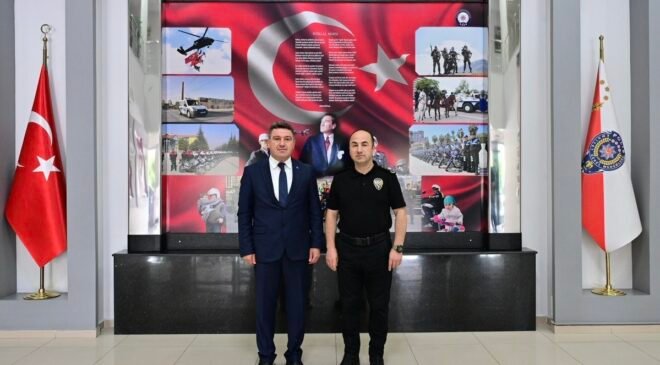Yargıtay’a atanan Başsavcı Karakülah’tan Emniyet Müdürü Yılmaz’a veda ziyareti