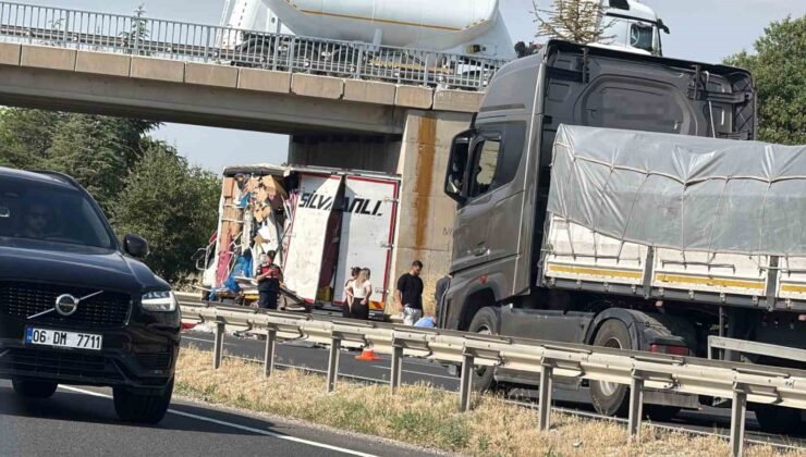 Arıza yapan kamyonete çarpıp kaçtı: 1 yaralı