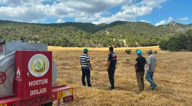 Biçerdöver operatörlerine yangın uyarısı