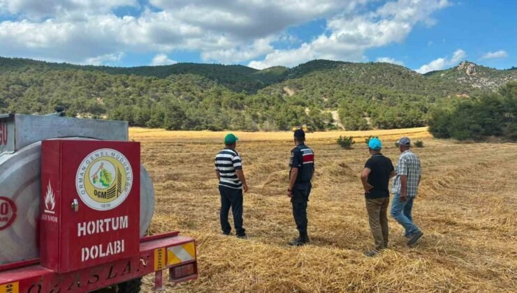 Biçerdöver operatörlerine yangın uyarısı