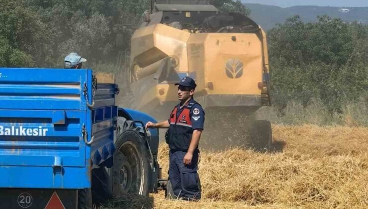 Biçerdöverler jandarma denetiminden geçti